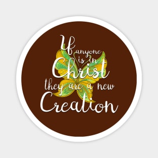 Scripture New Creation Butterfly Magnet